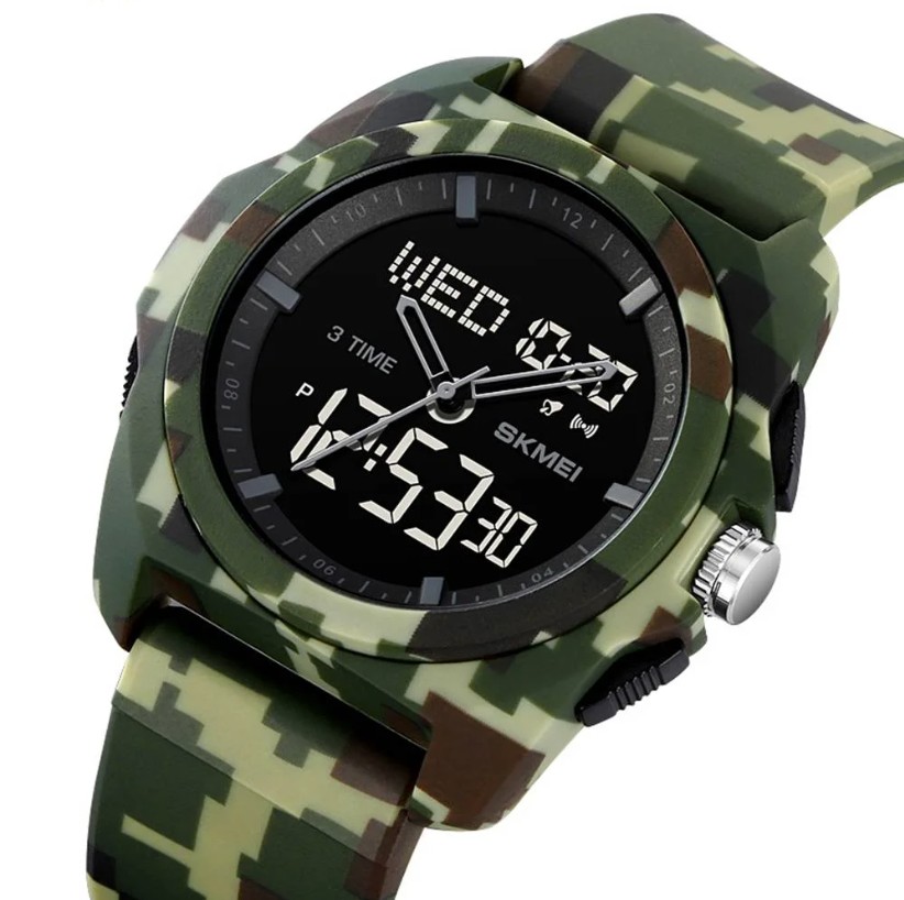 Чоловічий годинник Skmei 2199 CMGN Camo Green Фото 2